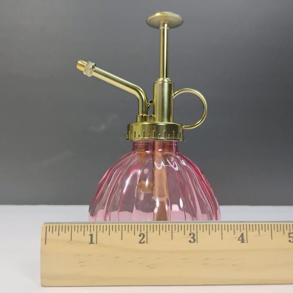 Plant Watering Pot Spray Glass Bottle Sprayer Kettle Flower Mister Pink & Gold - Picture 8 of 12